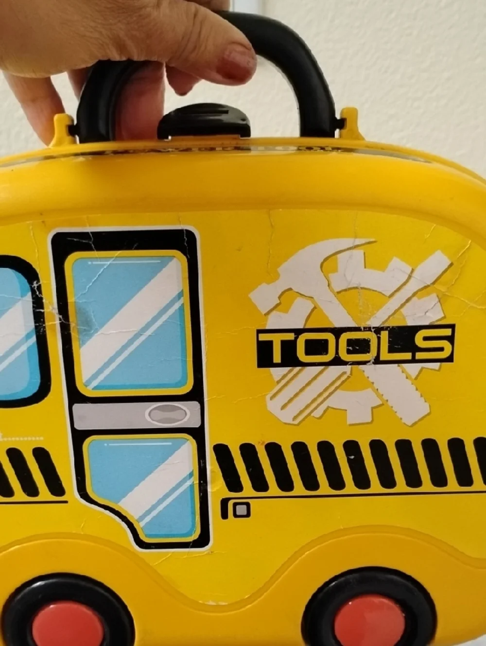 D- Yellow Kids Tool Case - Truck Design Playset